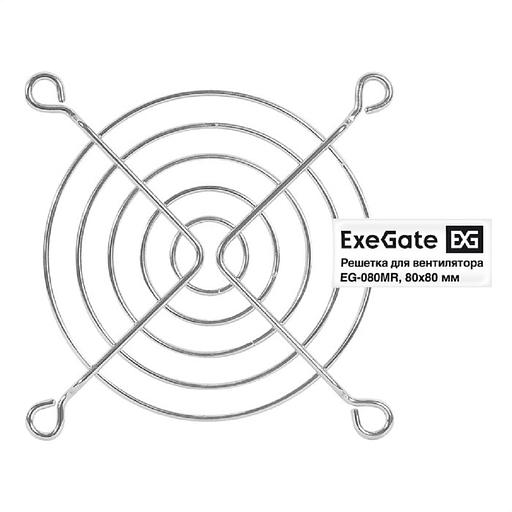 Exegate EX295261RUS Решетка для вентилятора 80x80 ExeGate EG-080MR (80x80 мм, металлическая, круглая, никель) фото 1