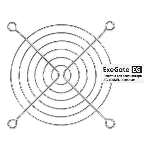 Exegate EX295262RUS Решетка для вентилятора 90x90 ExeGate EG-090MR (90x90 мм, металлическая, круглая, никель) фото 1