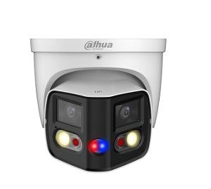 DAHUA DH-IPC-PDW3849P-A180-E2-AS-PV-0280B Уличная купольная IP-видеокамера с ИИ и активным сдерживанием 2x 4Мп, 1/2.7” CMOS, моторизованный объектив 2.8мм, видеоаналитика, ИК 25м, LED 20м фото 1