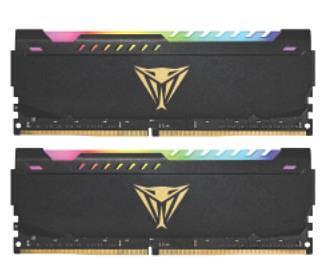 Модуль памяти VIPER STEEL 16GB DDR4-3600 PVSR416G360C0K,CL 20, 1.35V K2*8GB RGB PATRIOT фото 1