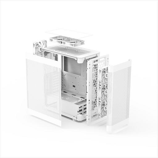 Корпус ZALMAN i4, ATX, WHITE, FRONT MESH, SIDE MESH, 2x3.5", 2x2.5", 1xUSB2.0, 2xUSB3.0, FRONT 3x120mm, REAR 1x120mm, TOP 2x120mm (i4 White) фото 9