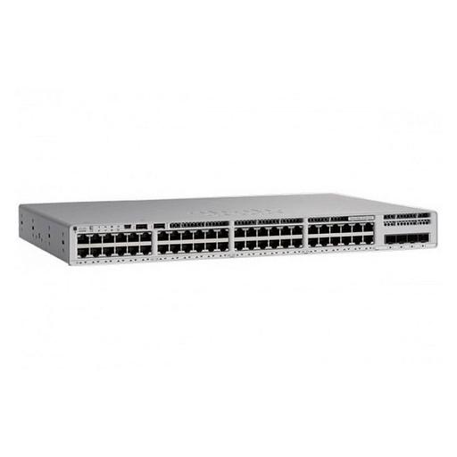 Catalyst 9200 48-port full PoE+, Modular uplink option, PS 1x1kW, Network Essentials, PoE 740/1440W, C9200-48P-E фото 1