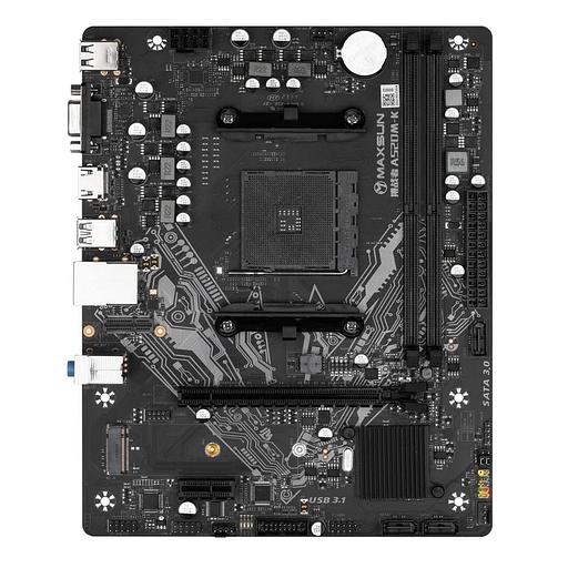 Материнская плата Maxsun Challenger A520M-K AM4, A520, 2xDDR4, 1xPCI-E 16X1xPCI-E 1X2xM.2, Front2xUSB3.0, 2xUSB2.0, Rear4xUSB2.0, 2xUSB3.0, 3xSATA 3.0, 1GLan, HDMI+DP, mATX, RTL фото 2