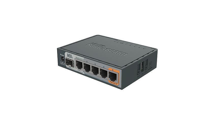 Маршрутизатор 10/100/1000M 5PORT HEX S RB760IGS MIKROTIK фото 2