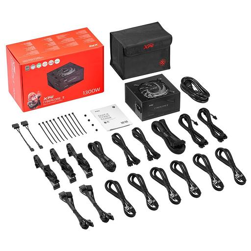 CYBERCORE II 1300W 80+ Platinum, полностью модульный фото 6