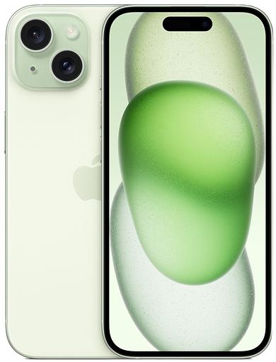 Apple iPhone 15 A3090 128Gb l.green 3G 4G 1Sim 6.1" iOS 17 802.11 a/b/g/n/ac/ax NFC GPS MTP53HN/A ИНДИЯ фото 1