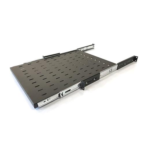 Hyperline TSS3-800-RAL9004 Полка выдвижная c 19'' креплением, глубина 800 мм, нагрузка до 20 кг, для шкафов TTB глубиной 1000-1200мм, цвет черный (RAL 9004) Hyperline TSS3-800-RAL9004 фото 1