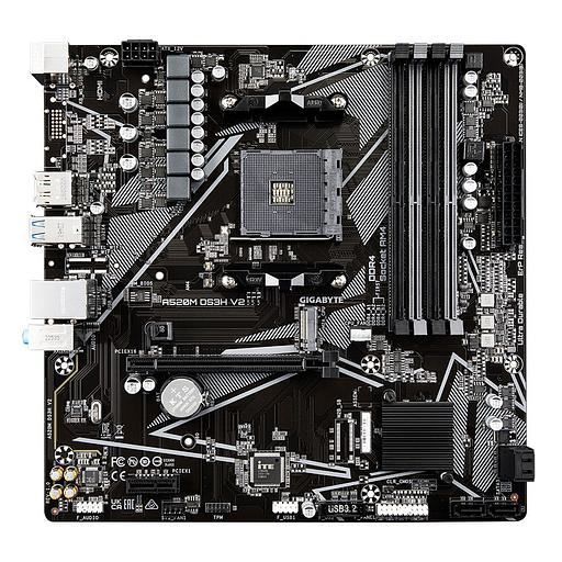 Материнская плата GIGABYTE A520M DS3H V2, SocketAM4, AMD A520, mATX, Ret фото 2