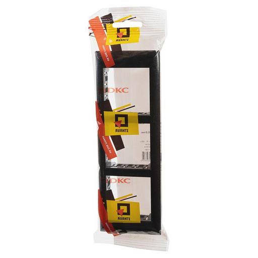 Рамка-суппорт "Avanti" для "In-liner Front", черный, 6 модулей DKC 4402916 фото 4