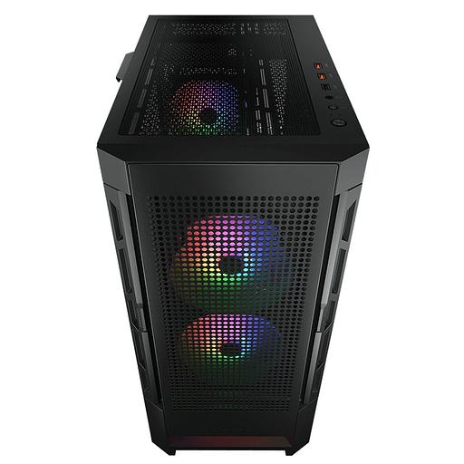 Корпус Cougar Airface RGB Black, 2х140mm + 1x120mm ARGB Fan, ARGB Fan Hub, без БП, черный, ATX фото 5