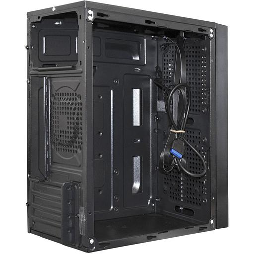 Корпус Minitower ExeGate mEVO-9302 mATX, без БП, 2*USB+1*USB3.0, HD аудио, черный, с RGB подсветкой фото 2