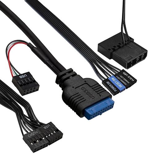 Корпус Minitower ExeGate mEVO-9302 mATX, без БП, 2*USB+1*USB3.0, HD аудио, черный, с RGB подсветкой фото 3