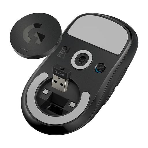 Мышь игровая Logitech PRO X Superlight Black черная, беспроводная Lightspeed, cенсор Hero 25K 100-25600dpi, 6 кнопок, облегченная 63гр, USB кабель 1,8м, под обе руки фото 6