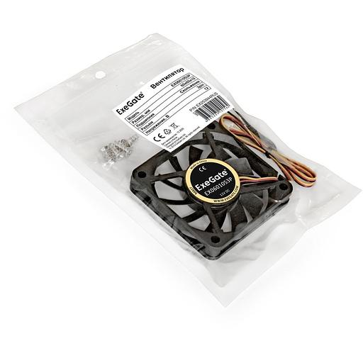 Вентилятор 12В DC ExeGate EX06010S3P 60x60x10 мм, Sleeve bearing (подшипник скольжения), 3pin, 2500RPM, 20.5dBA фото 5