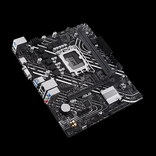 Материнская плата ASUS PRIME H610M-K, LGA1700, H610, 2*DDR5, D-Sub + HDMI, SATA3, Audio, Gb LAN, USB 3.2, USB 2.0, COM*1 header (w/o cable),mATX; 90MB1GA0-M0EAY0 (PRIME H610M-K) фото 4