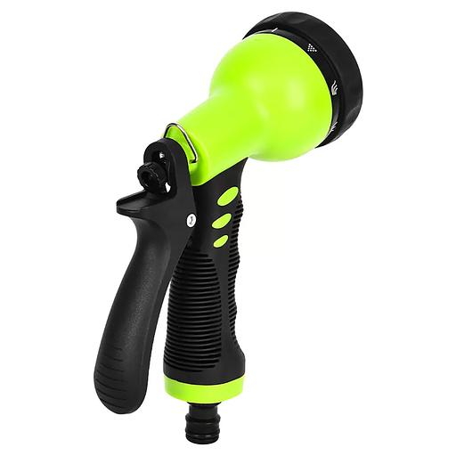 Пистолет-распылитель поливочный Deli DL8760 9 режимов распыления, диаметр шланга 3/4", прорезиненная рукоять, пластиковый корпус фото 1