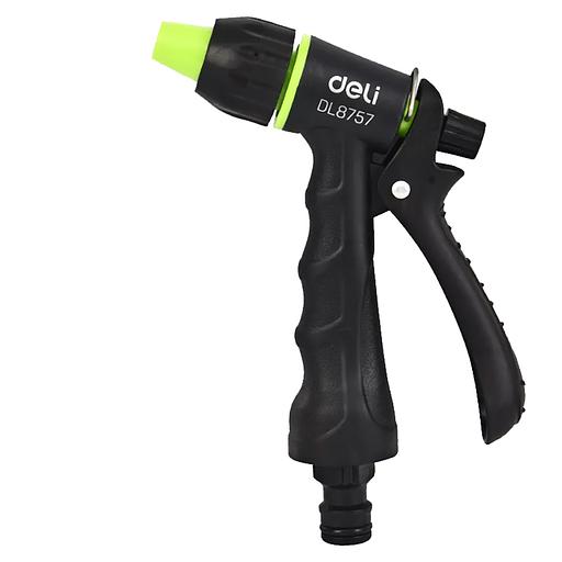 Пистолет-распылитель поливочный Deli DL8757 3 режима распыления, диаметр шланга 3/4", пластиковый корпус фото 1