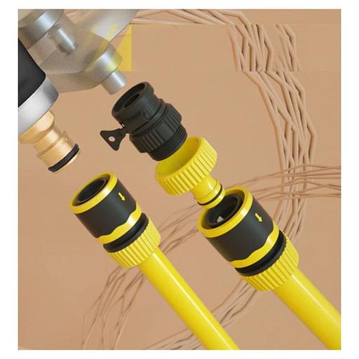 Пистолет-распылитель поливочный бескурковый Deli DL8072 3 режима распыления, диаметр шланга 3/4", прорезиненная рукоять, корпус из цинкового сплава фото 2