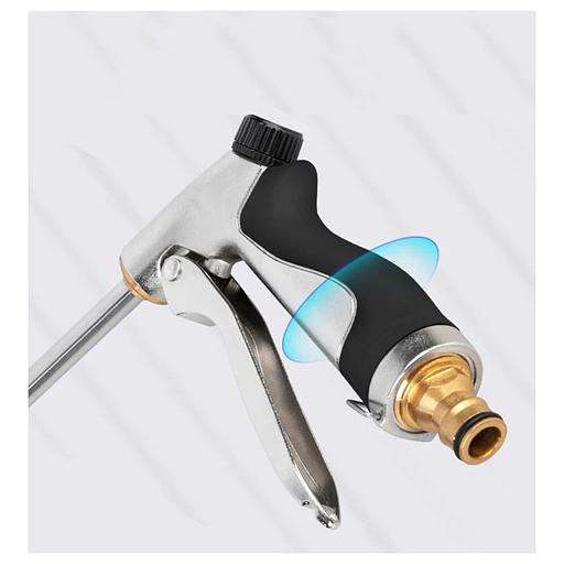 Пистолет-распылитель поливочный бескурковый Deli DL8072 3 режима распыления, диаметр шланга 3/4", прорезиненная рукоять, корпус из цинкового сплава фото 3