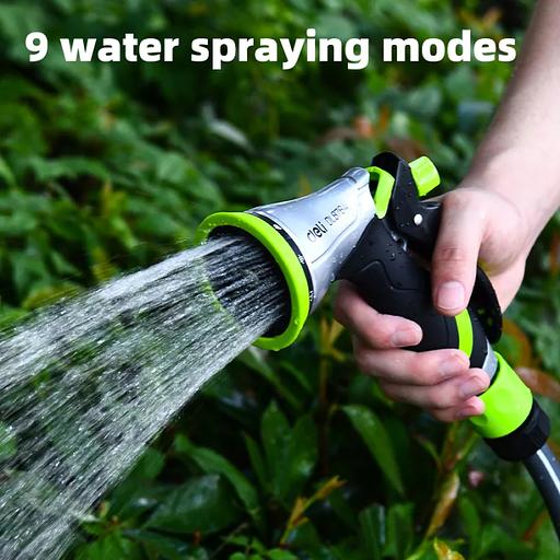 Пистолет-распылитель поливочный Deli DL8764 10 режимов распыления, диаметр шланга 3/4", прорезиненная рукоять, корпус из цинкового сплава фото 3