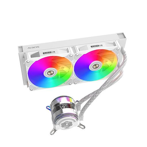 I240-W, Pump dimensions: L70*W70*H52.4 mm
Pump speed: 3200RPM±10%
Pump bearing: ceramic bearing Water bloack dimensions: 275*120*27mm
Interlocking fan dimensions: 120*120*25mm
Voltage: DC 12V
Current: 0.2A±10%
Fan speed: 800-1800RPM±10%
Airflow: 31.18-80 фото 1