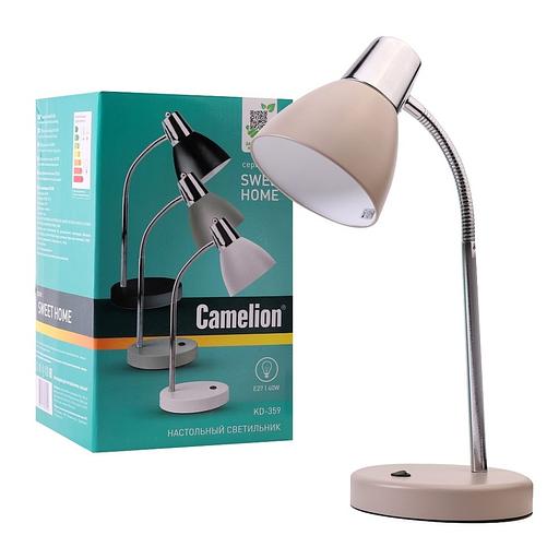 Camelion KD-359 C26 тауп (Светильник настольный,230V 40W E27) фото 1