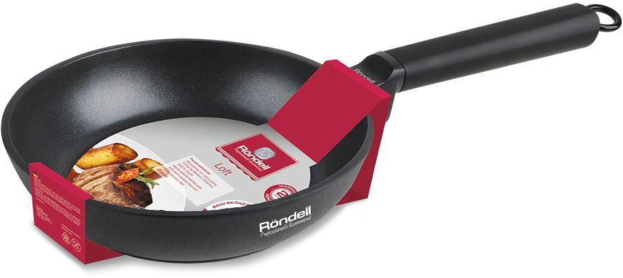 Сковорода Rondell Loft круглая 28см ручка несъемная (без крышки) черный (RDA-1145) фото 4