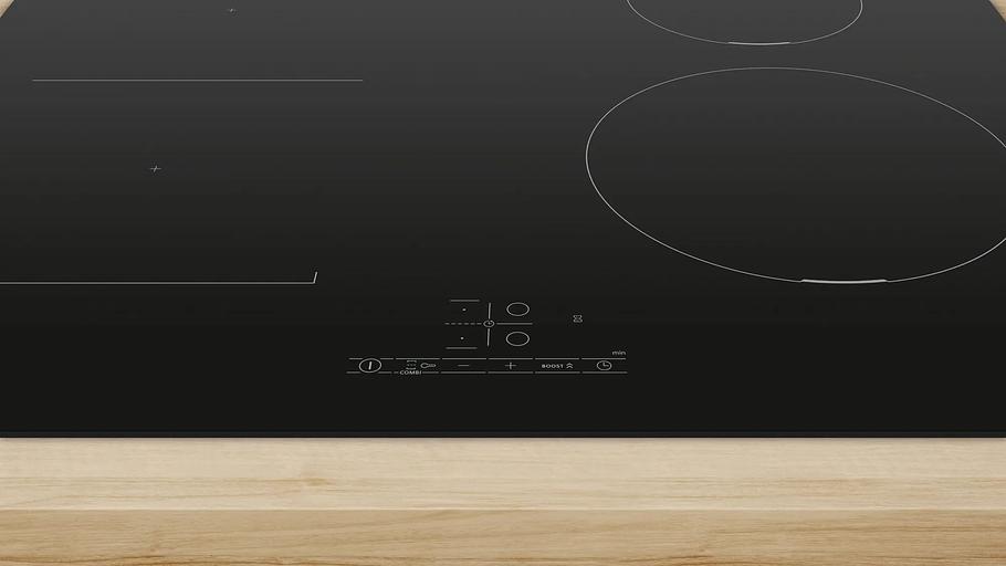 Индукционная варочная поверхность Bosch PWP611BB5E черный фото 3