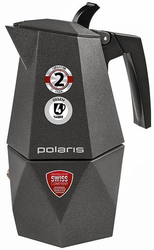 Кофеварка Polaris Kontur-4C алюминий серый (015182) фото 1