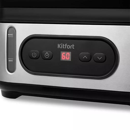 Пароварка Kitfort КТ-4082 3ярус. 800Вт серебристый фото 4