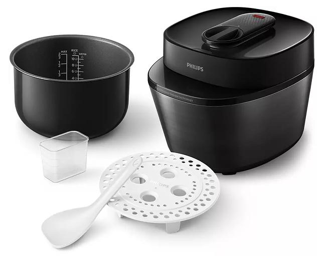 Мультиварка-скороварка Philips HD2151/40 5л 1000Вт черный фото 5