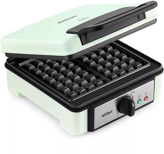 Вафельница Kitfort КТ-1693 1200Вт мятный фото 1
