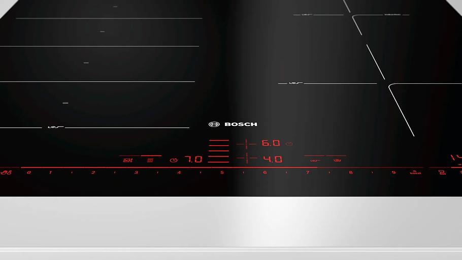 Индукционная варочная поверхность Bosch PXE601DC1E черный фото 4