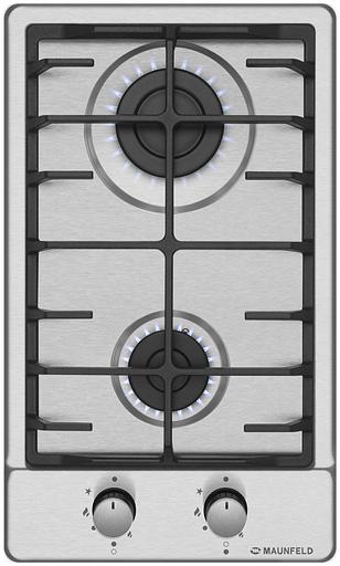 Газовая варочная поверхность Maunfeld EGHS.32.6CS/G нержавеющая сталь фото 1