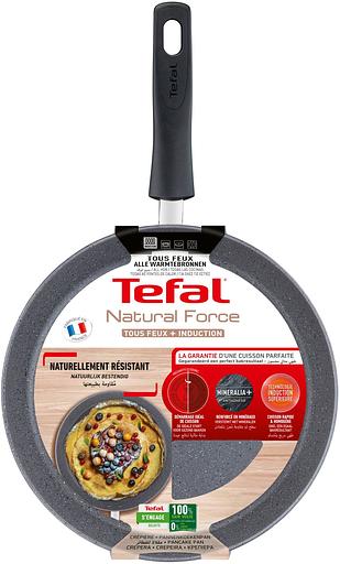 Сковорода блинная Tefal Natural Force G2663872 круглая 25см покрытие: Mineralia+ non-stick ручка несъемная (без крышки) серый (2100118459) фото 5