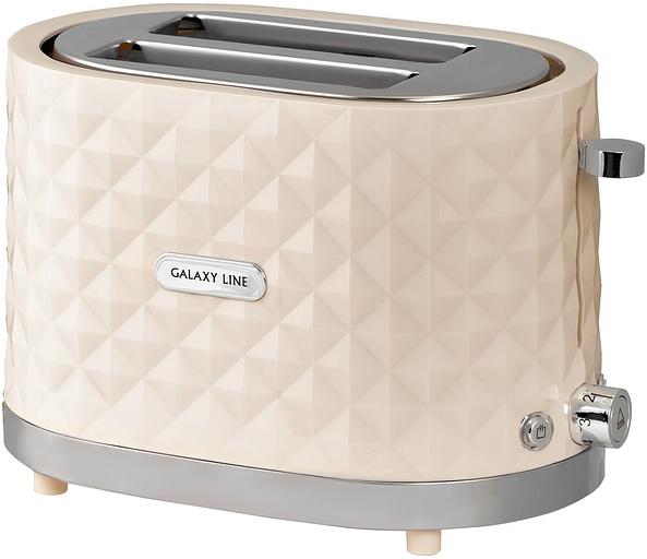 Тостер Galaxy Line GL 2912 1200Вт бежевый фото 2