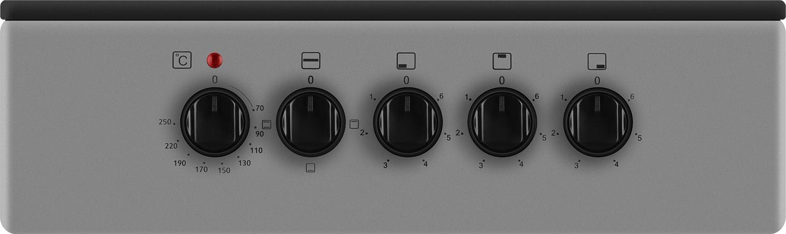 Плита Электрическая Weissgauff WES E2V05 S серебристый стеклокерамика (без крышки) фото 7
