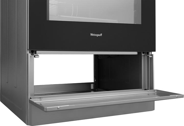 Плита Электрическая Weissgauff WES E2V05 S серебристый стеклокерамика (без крышки) фото 8