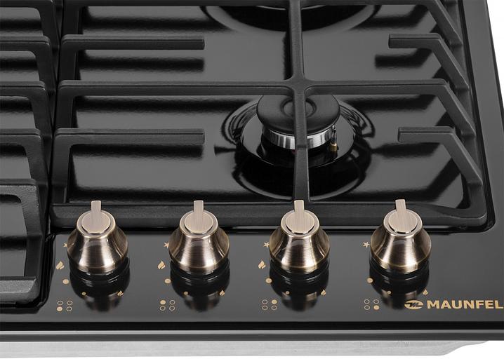 Газовая варочная поверхность Maunfeld EGHE.64.63CB.R/G черный фото 6