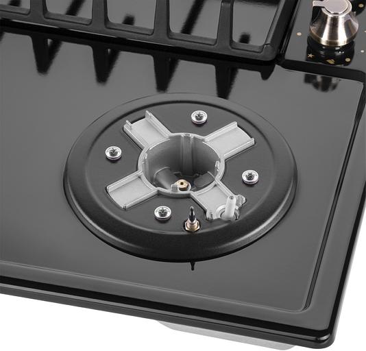 Газовая варочная поверхность Maunfeld EGHE.64.63CB.R/G черный фото 7