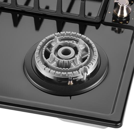 Газовая варочная поверхность Maunfeld EGHE.64.63CB.R/G черный фото 8