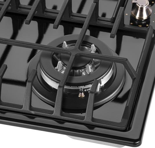 Газовая варочная поверхность Maunfeld EGHE.64.63CB.R/G черный фото 10