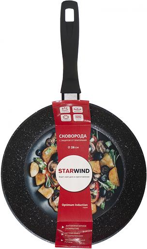 Сковорода Starwind Optimum induction SW-OPI2026 круглая 26см покрытие: Xylan Plus ручка несъемная (без крышки) черный фото 10