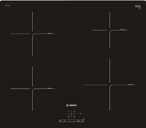 Индукционная варочная поверхность Bosch PUE611BB6E черный фото 1