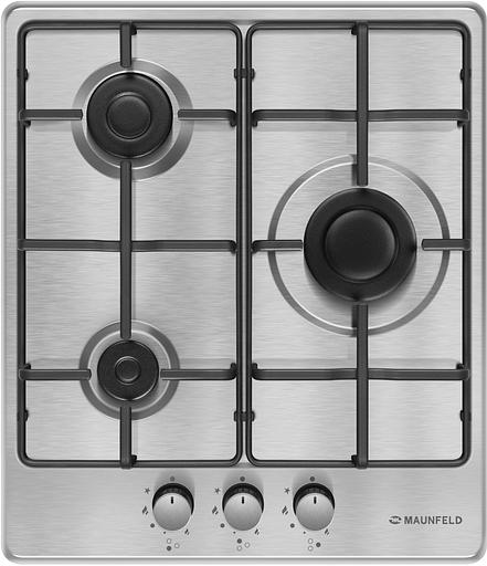 Газовая варочная поверхность Maunfeld EGHS.43.3STS-ES нержавеющая сталь фото 2