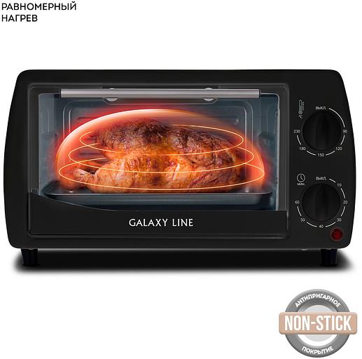 Мини-печь Galaxy Line GL 2626 10л. 1000Вт черный фото 7