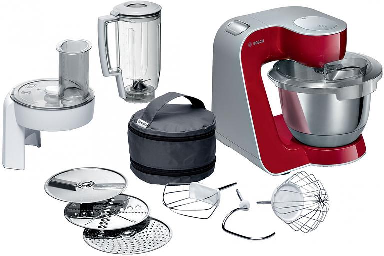 Кухонная машина Bosch Mum5 MUM58720 планетар.вращ. 1000Вт красный/серебристый фото 1