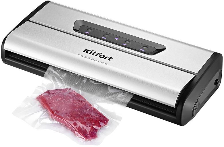 Вакуумный упаковщик Kitfort КТ-1515 175Вт серебристый/черный фото 1