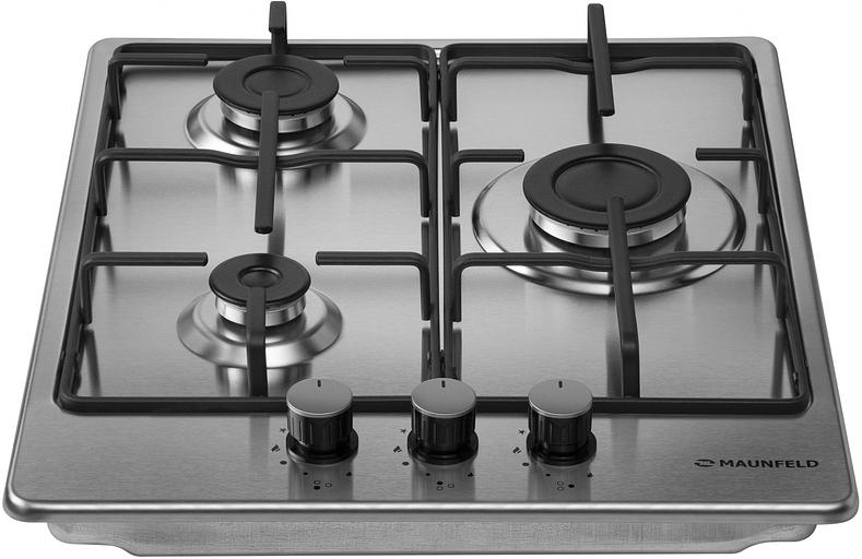 Газовая варочная поверхность Maunfeld EGHS.43.3STS-ES/G нержавеющая сталь фото 3