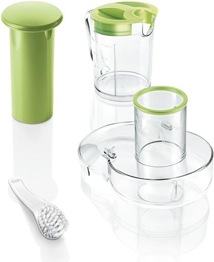 Соковыжималка центробежная Bosch MES25G0 700Вт рез.сок.:1250мл. белый/зеленый фото 3